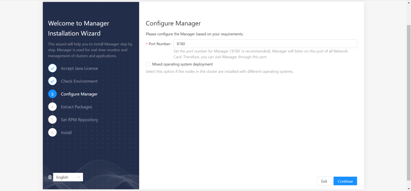 Figure 5-4 Configure Manager